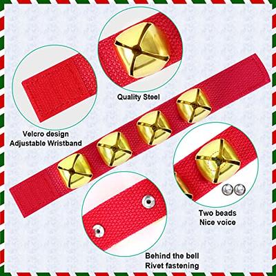 Augshy 12 Packs Christmas Wristbands Jingle Bells with Gold Bells, Bracelet  Ankle Bells Musical Instruments for Christmas Gifts Kids Party Favor Toys  (6Red and 6Green) - Yahoo Shopping