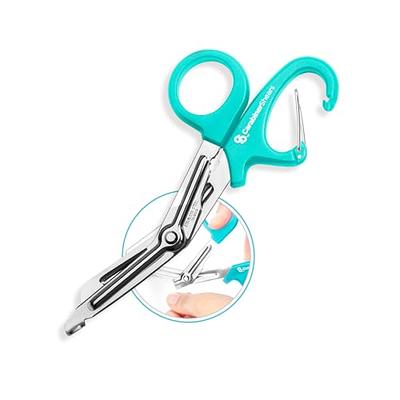 Trauma Shears with Carabiner - Stainless Steel Bandage Scissors for  Surgical, EMT, EMS, Medical, Nursing, and Veterinary Use, First Aid  Supplies and