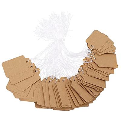 500 pcs Jewelry Price Tags with String Attached, Paper Price Labels,  Display Clothing Tags Display Label, Marking Tags with Elastic String  (Gold) - Yahoo Shopping