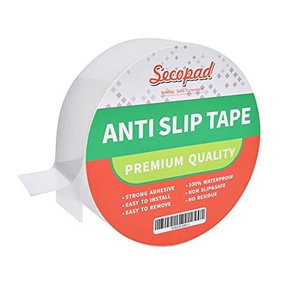 linconson, 6” x 32”, Clear Slip Resistant Stairs Tread Grip Tape (15  Pack) Anti Slip Strips-PVC Free