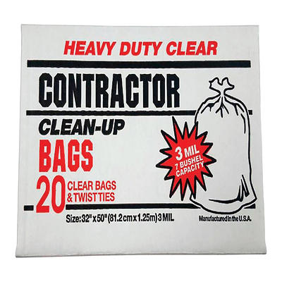 Iron-Hold 42 gal Contractor Bags Wing Ties 20 pk 3 mil - Ace Hardware