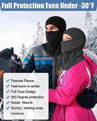 Kids Winter Fleece Balaclava Hat Hood Windproof Face Mask Warm