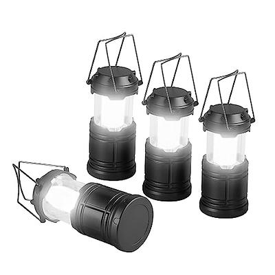 Anfrere Camping Lanterns, 4 Pack Battery Powered Pop Up Hanging Lanterns for Outdoor Camping Hiking, Lanterns for Power Outages, Emergency Survival