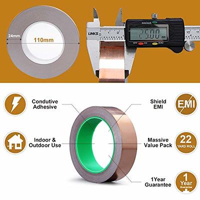 Uxcell Double-Sided Conductive Tape Copper Foil Tape 6mm x 20m