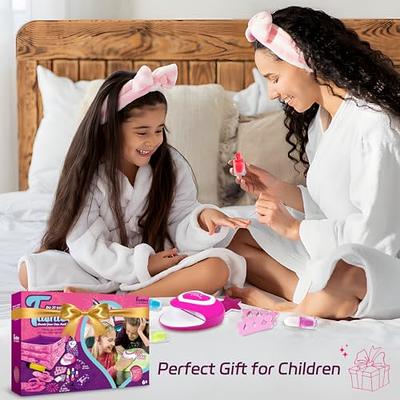 Spa Day Gift Set for Girls - Kids Manicure Pedicure Kit for Ages 6