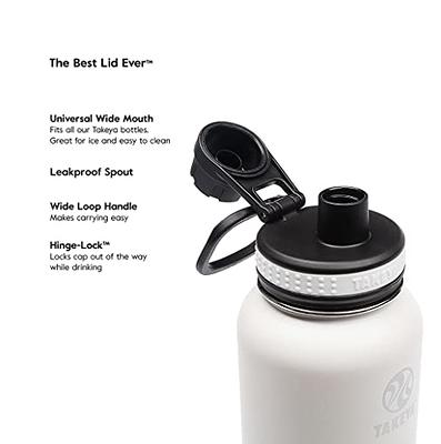 24 oz Original Takeya Sports Water Bottle Stainless-Steel Vacuum-Insulated  Black