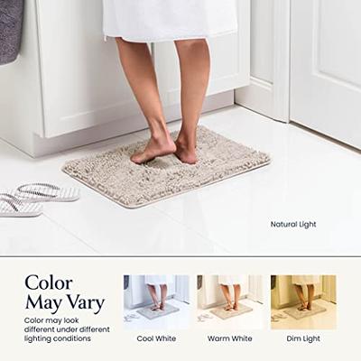 COCOER Non Slip Bath-Mat, Super Absorbent Washable Bath Mats for Bathroom  with