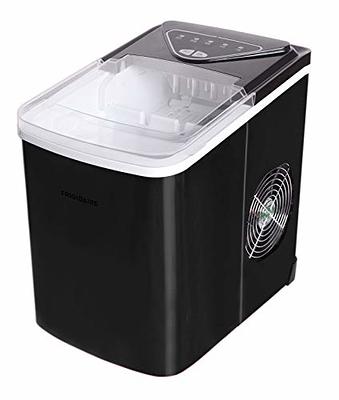 Frigidaire EFIC123-SSBLACK Compact Countertop Ice Maker, 26lbs of