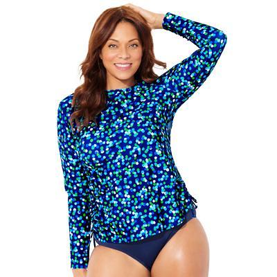 Plus Size Women's Chlorine Resistant Side-Tie Adjustable Long