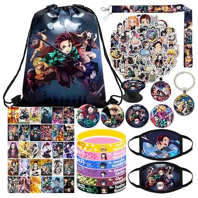 Herstar Stitch Stuff Merchandise Gift Set, Stitch Anime Drawstring Bag,  Keychain, Keychain Lanyard, Purse, Bracelets, Sticker, Button Pins (A)