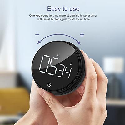 VOCOO Digital Kitchen Timer - Magnetic Countdown Countup Timer with Large  LED Display Volume Adjustable, Easy for Cooking and for Seniors and Kids to