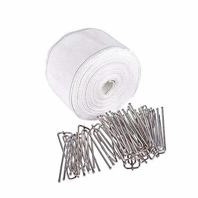 INCREWAY Curtain Accessory, 10 Meters/10.9 Yards White Curtain Tape Curtain  Heading Deep Pinch Pleat Tape with 20 Pcs Stainless Steel 4 Prong Curtain  Pleater End Tape Hooks Clips for Curtain DIY - Yahoo Shopping