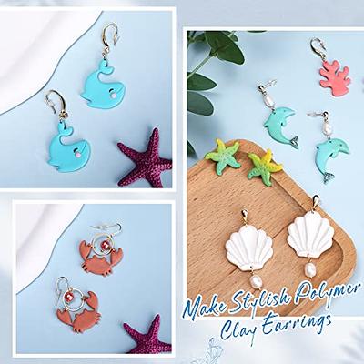 Keoker Polymer Clay Cutters Ocean Clay Cutters for Polymer Clay Jewelry 12  Shapes Sea Life Clay Earring Cutters Small Earring Cutters for Polymer Clay  Making (Coastal Clay Cutters) Ocean polymer clay cutters