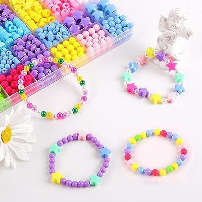 Mini Pony Bead Glitter Mix, Cute Acrylic Beads for Bracelet, Mini Kand