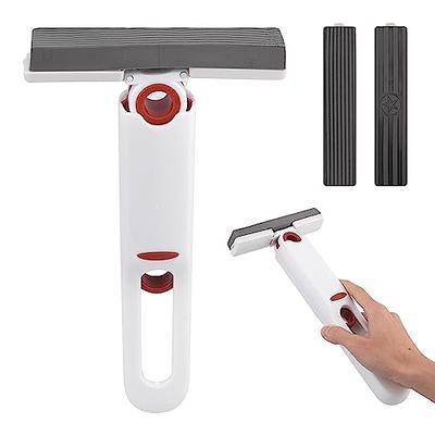 Portable Mini Mop,Self-Squeeze Mini Mop for Small SpacesWet and Dry Use  Cleaning System,Hand Free Squeeze Mop for Bathroom Kitchens Tableware  Desktop