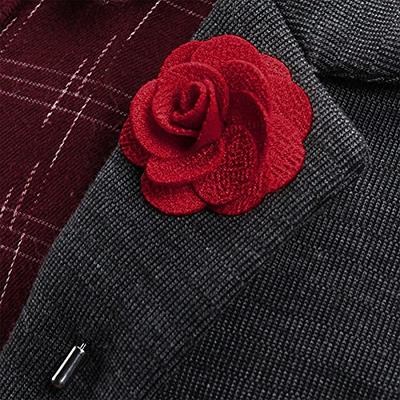 Art of The Gentleman Lapel Pin - Floral Red