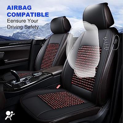 Linen Fabric Car Seat Cushion Ventilated Protector Cover Summer