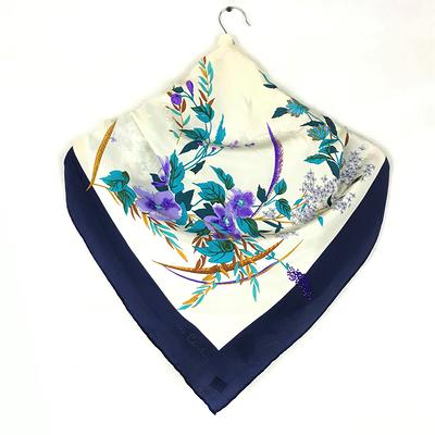 Classic Silk Scarf, Women Shawl, Babushka, Wrapped, Head Scarf Squares,  Luxury Gift Full Monogram Foulard Abstract Floral Art - Yahoo Shopping