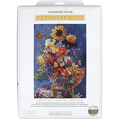 Cross Stitch Kit ~ Gold Collection Treasured Friend Flower & Lace