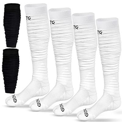 We Ball Sports Scrunch Football Socks, Extra Long Padded Sports Socks for  Men & Boys (Purple, L) 