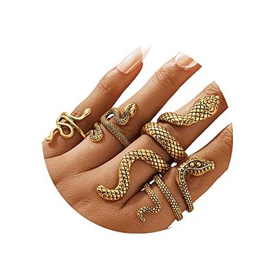 Boho Knuckle Rings Set Gold Stackable Finger Rings Midi Size Joint