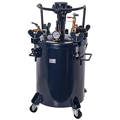 VEVOR Pressure Pot 2.5 Gallon 10 Liters Spray Paint Pressure Pot Tank with  Manual Mixing Agitator Paint Tank