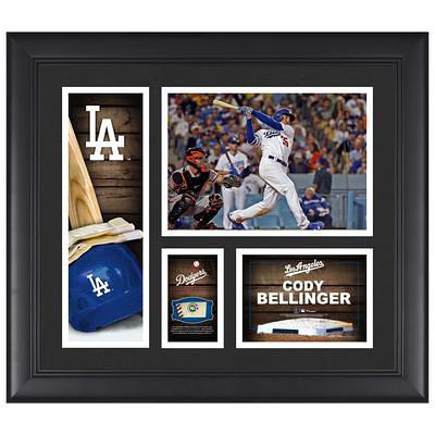 Cody Bellinger Autographed and Framed White Dodgers Jersey