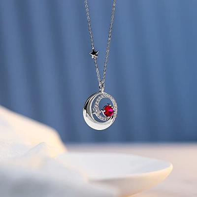 Handmade Rainbow Moonstone Necklace | June Birthstone Moonstone Pendant |  Sterling Silver Gemstone Necklace - Element of Zen