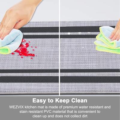  WEZVIX Anti Fatigue Kitchen Rugs and Mats 2 PCS