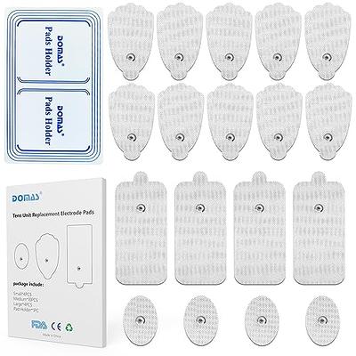 AVCOO 20-Pack TENS/EMS Unit Replacement Pad for More Than 50 Times Use,  Multi-Size TENS Unit Pads Certificated Latex-Free, Compatible with TENS