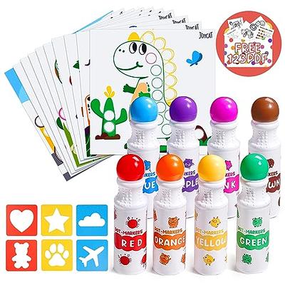 Jar Melo 50 Count Washable Markers Set, Non-Toxic, Broad Line Toddler  Markers for School 