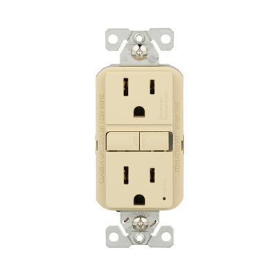 Eaton 15-Amp 125-volt Tamper Resistant Residential/Commercial Duplex Switch  Outlet, White in the Electrical Outlets department at