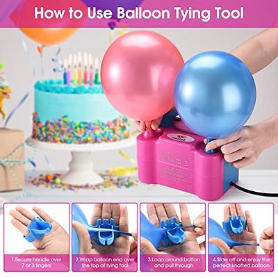 IDAODAN Electric Balloon Pump, Portable Electric Balloon Blower Machine  Balloon Air Pump Dual Nozzle Rose Red 110V 600W Balloon Inflator - Yahoo  Shopping