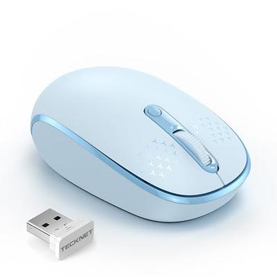 TECKNET Bluetooth Mouse, Slim Silent Rechargeable Wireless Mouse