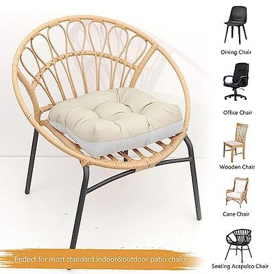 High Rebound Foam Basics Tufted Outdoor High Back Patio Chair