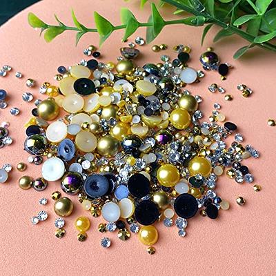 Crystal AB Coating Acrylic Round Flat Back Rhinestones for Crafts Card  Making Embelishments Face Jewels Plastic Gems 7 Sizes 1000pcs 