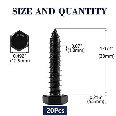 Aluminum Hex Bolts 1/2-13 Full Thread Hex Cap Screws 1/2-13 x 1 inch QTY 25