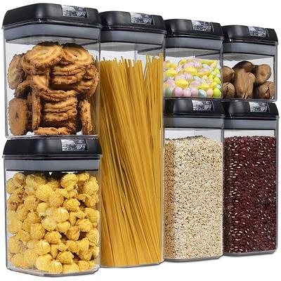 Cheer Collection Airtight Food Storage Containers, Set of 7 (Red)