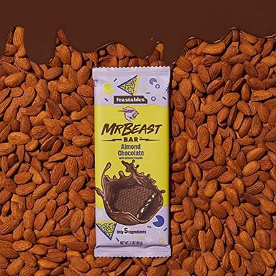 Feastables MrBeast Chocolate Sea Salt Bars - Made with Organic Cocoa. Plant  Based with Only 5 Ingredients, 10 Count