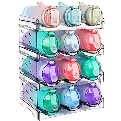 Water Bottle Organizer, Toffos Stackable 3 Pack 𝐖𝐢𝐝𝐞𝐧 Cabinet Kitchen  Pantry Refrigerator Storage Rack, Plastic Water Bottle Holder for  Champagne, Tumbler Travel Mug Cup, Wine, Drink 9 Slots - Yahoo Shopping