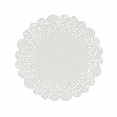 5 inch Round Paper Doilies/Lace Paper Placemats/Disposable Greaseproof  Doilies,White,Pack of 100 - Yahoo Shopping