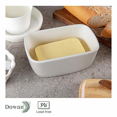 Butter Dish With Lid, Butter Container Holds For Countertop