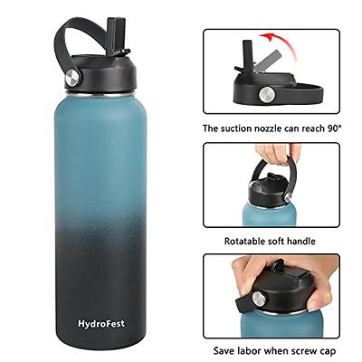 HydroFest Insulated Water Bottle, Metal Water Bottle 40 oz with