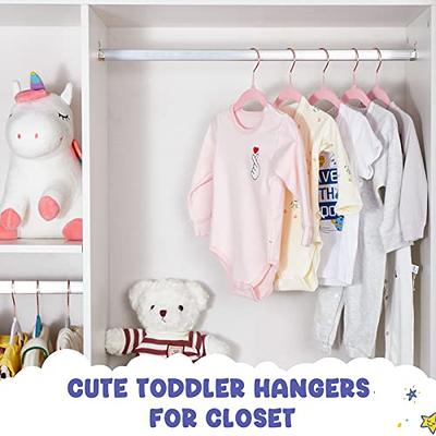 HOUSE DAY Velvet Baby Hangers for Closet, Kids Hangers Velvet 60