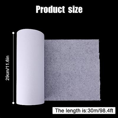 Iron On Interfacing, 11.4 Inches x 32yd Polyester Iron-On Non-Woven  Interfacing White Fusible Interfacing Fabric Single-Sided Interfacing for  DIY Crafts Supplies - Yahoo Shopping