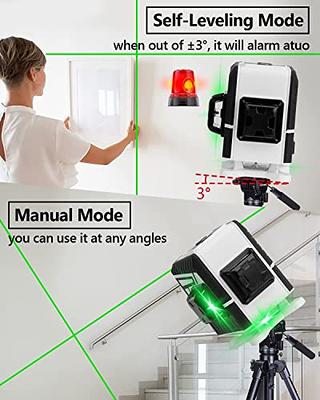 Laser Level, SHAWTY Bright Green Beam Cross Line with Self Leveling, Laser  Level Line Tool with Vertical and Horizontal Line, 360° Magnetic Pivoting