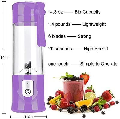 Portable Blender Bottle Electric 6 Blades Multifunction Juice