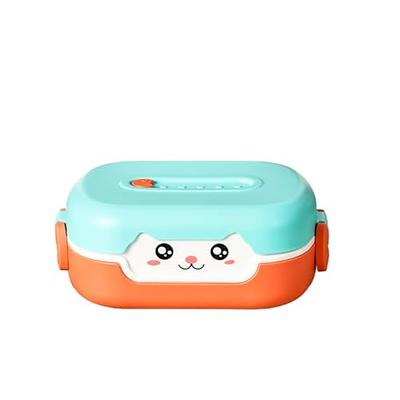 Cheardia 3 Pack Bento Lunch Box for Kid, 44 oz 4-Compartment Food