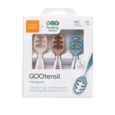 NumNum Pre-Spoon GOOtensils, Baby Spoon Set (First Stage + Second Stage), BPA