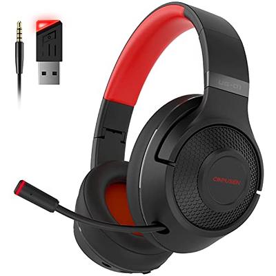 2.4Ghz Wireless Gaming Headset for PC, PS5, PS4, MacBook, with Microphone,  Over-Ear Bluetooth Headphones for Cell Phone, Soft Earmuff - 40 Hours  Playtime, Only Wired Mode for Xbox Series, Red - Yahoo Shopping